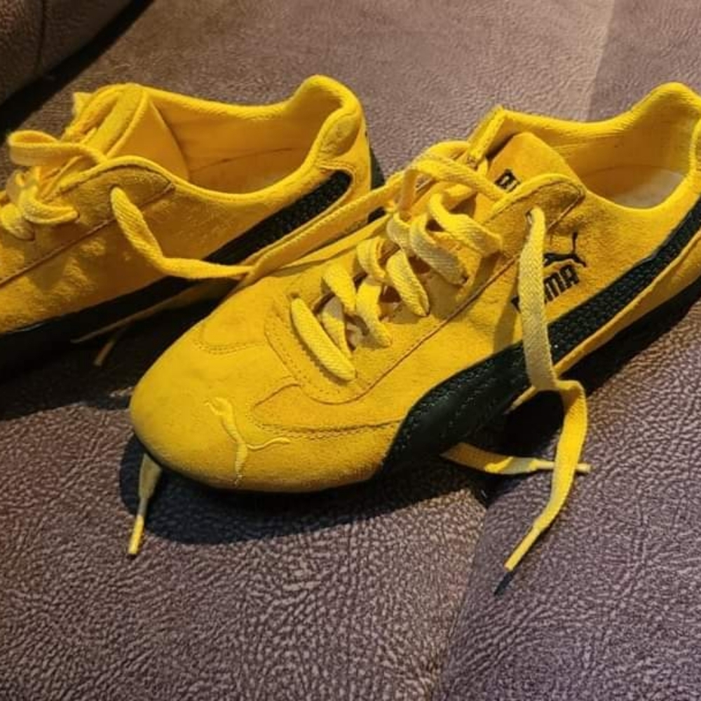 Puma Yellow/gold sneakers size womans 8